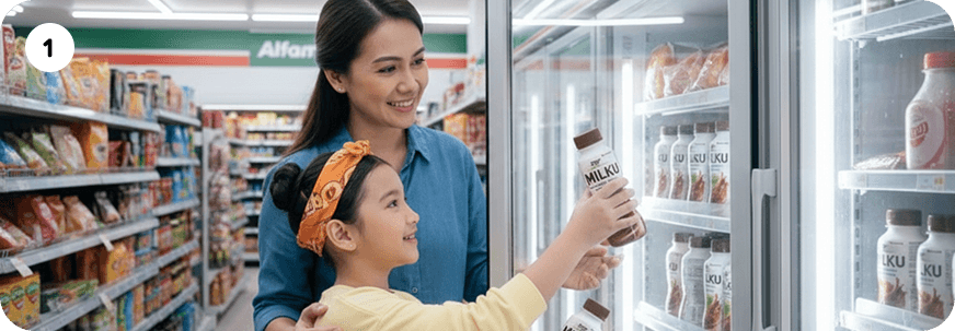 Beli Milku di toko terdekat